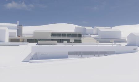 Vrtec Most na Soči_uvoz v garažo (M. Gregorski, Kontra arhitekti)